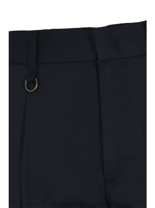Pantalone in misto cotone con pinces Blu Paolo Pecora | B125 01996685